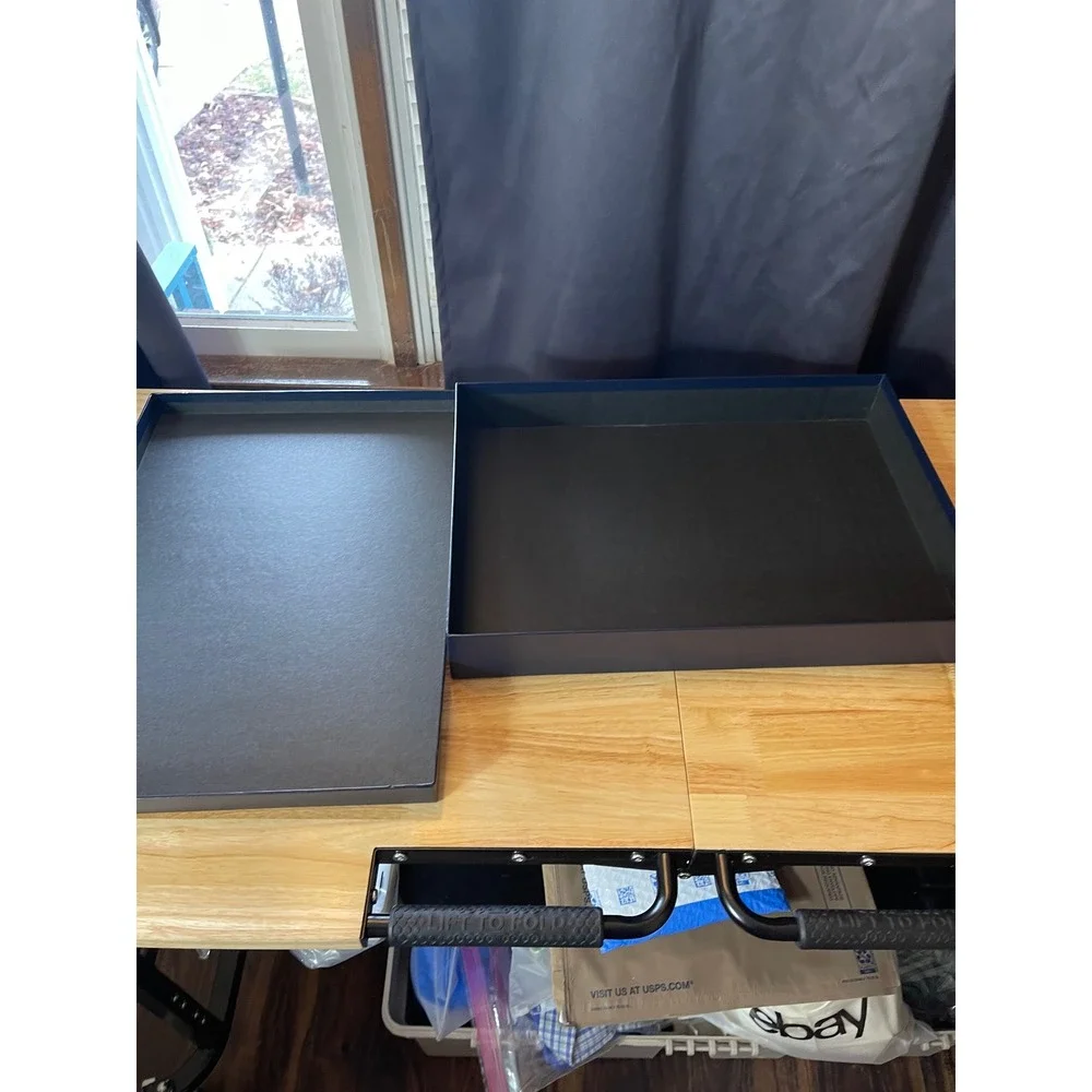 Ralph‎ Lauren Navy Blue Gold Logo Large Gift Box 19x12.5x3 Storage Packaging